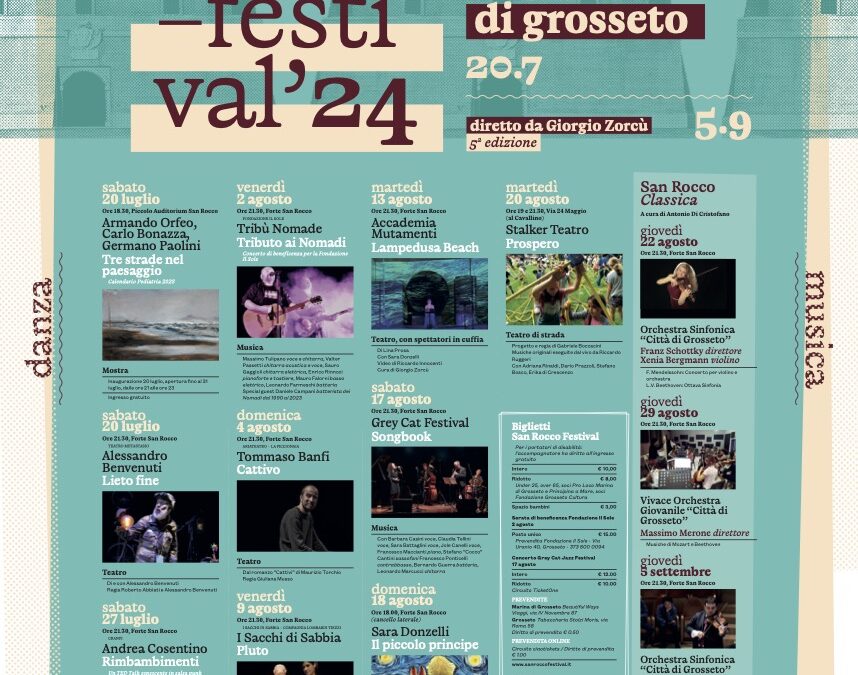 San Rocco Festival ’24: online il programma e la prevendita